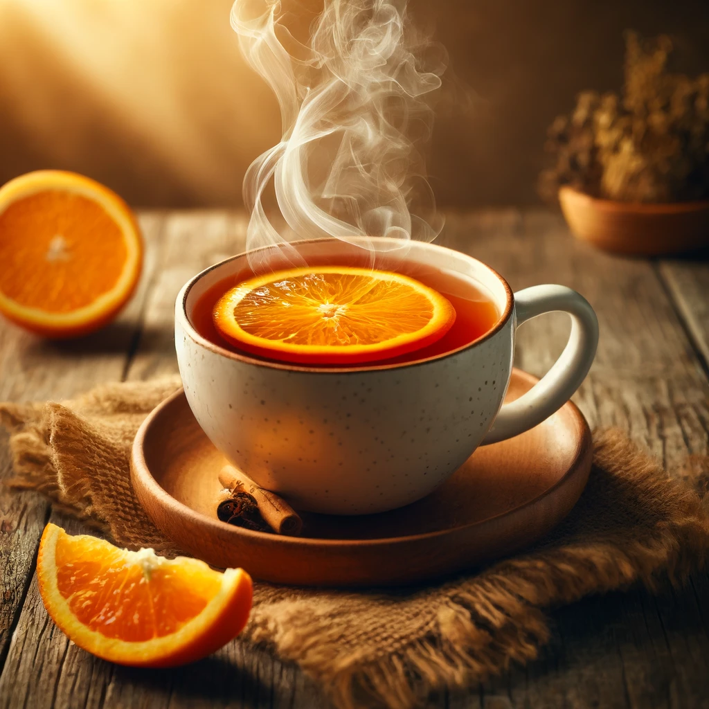 Apelsinų žavesys arbatoje